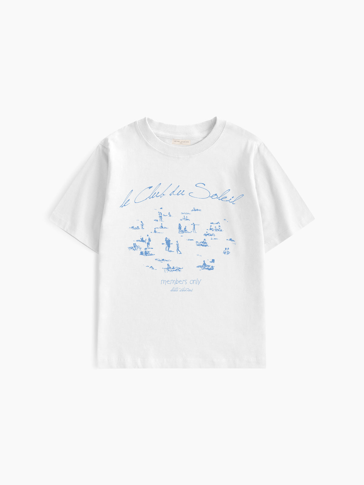 Le Club Du Soleil Baby Tee - Ekru - Baby Tee - Lethe Studios
