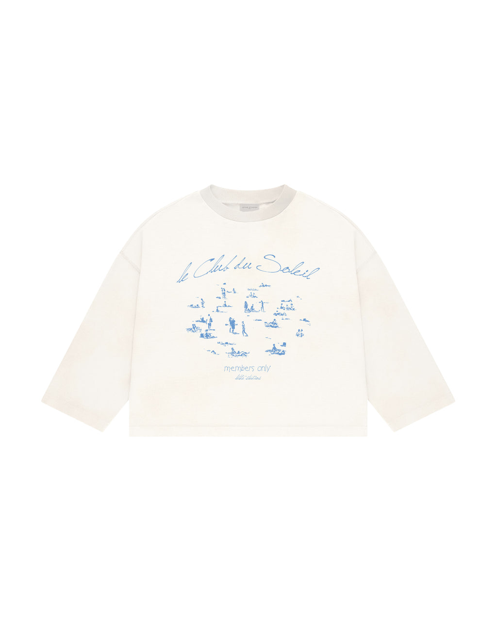 Le Club Du Soleil Uzun Kollu T-Shirt - Ekru - Uzun Kollu T-Shirt - Lethe Studios