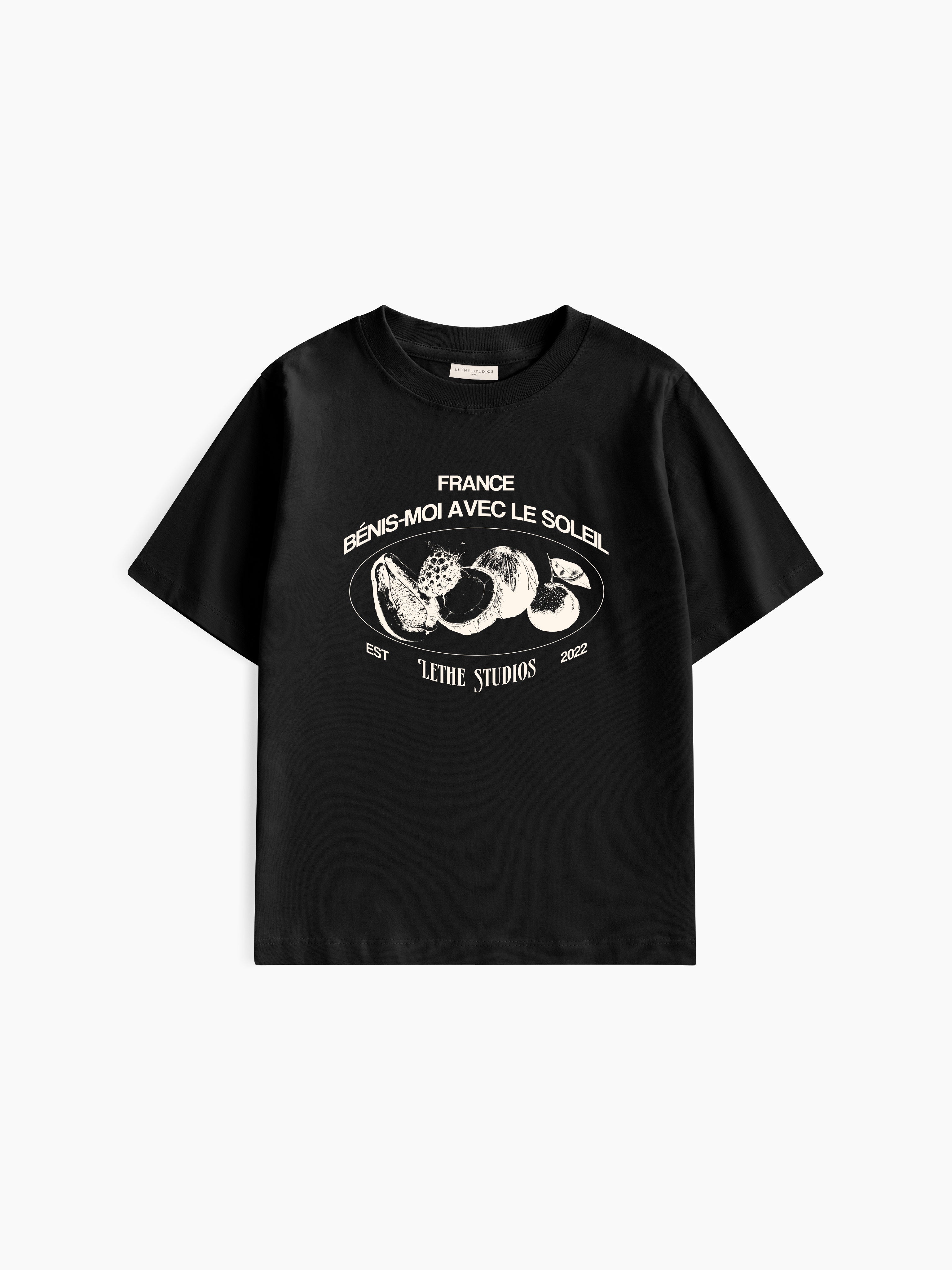 Le Soleil Baby Tee - Siyah - Baby Tee - Lethe Studios