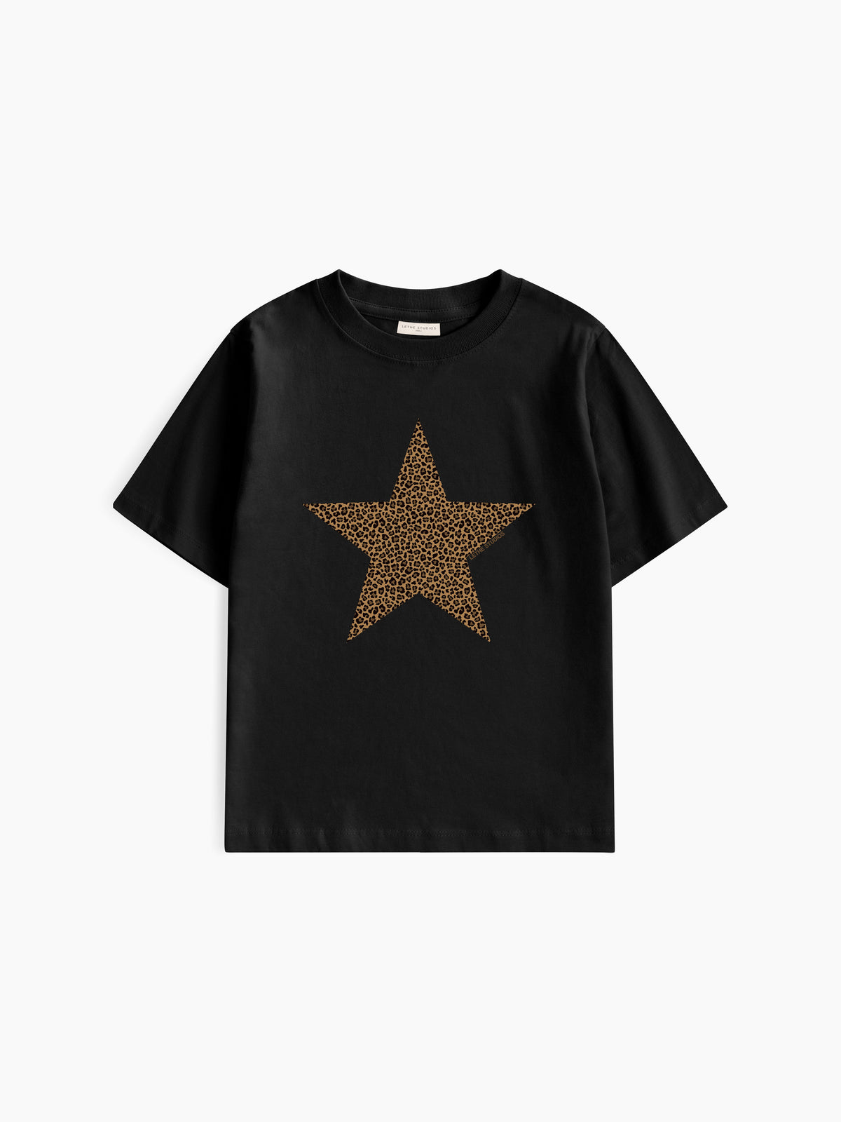 Leopard Baby Tee - Siyah - Baby Tee - Lethe Studios