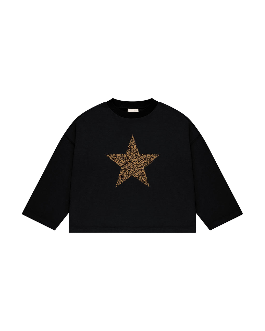 Leopard Uzun Kollu T-Shirt - Siyah - Uzun Kollu T-Shirt - Lethe Studios