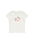 LETTERED HEART LOCKET BABY TEE - KİŞİSELLEŞTİRİLEBİLİR