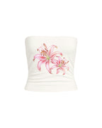 LILIES STRAPLESS TOP