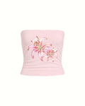 LILIES STRAPLESS TOP