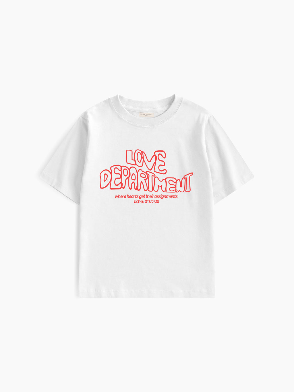 Love Department Baby Tee - Ekru - Baby Tee - Lethe Studios