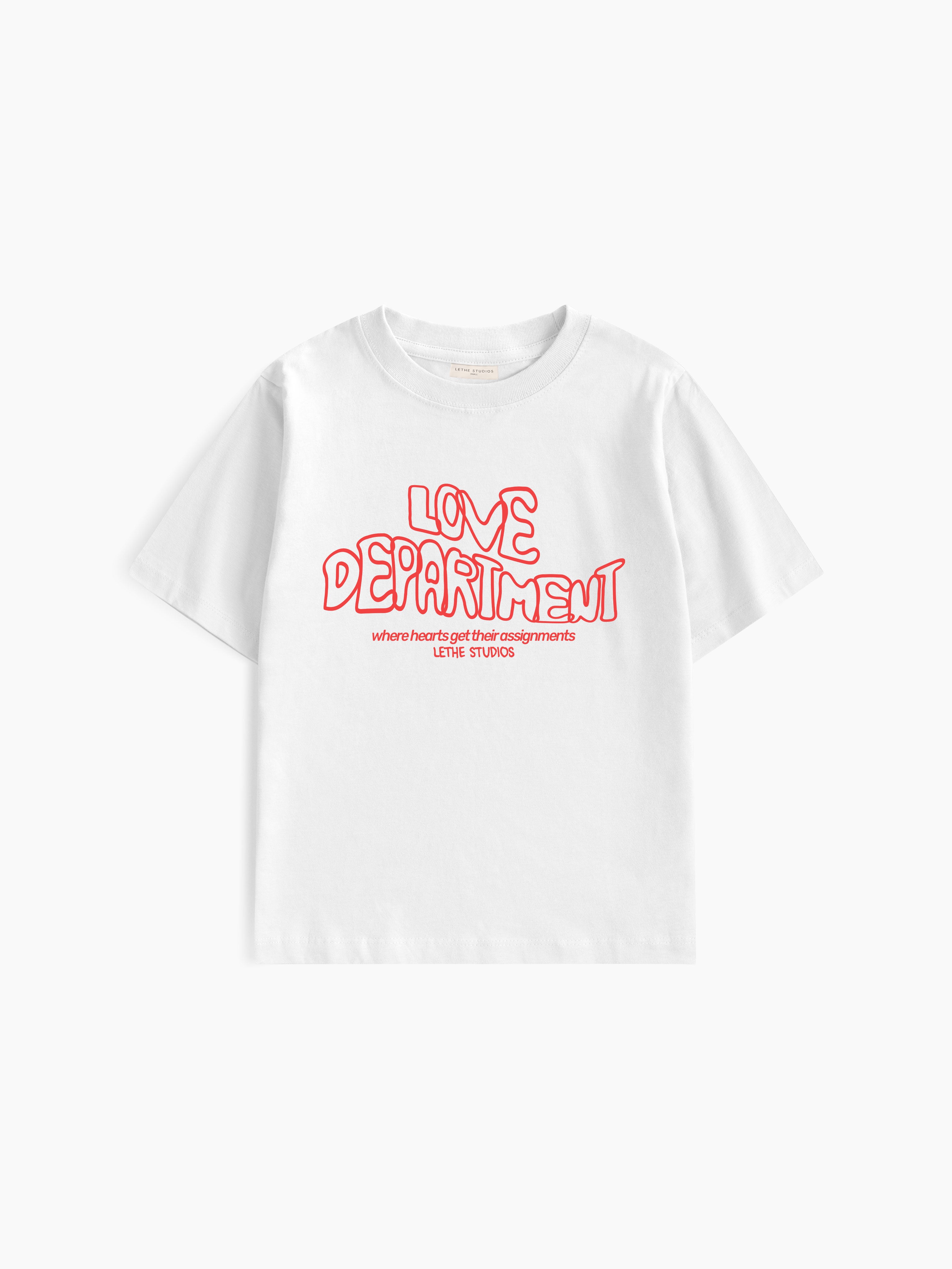 Love Department Baby Tee - Ekru - Baby Tee - Lethe Studios