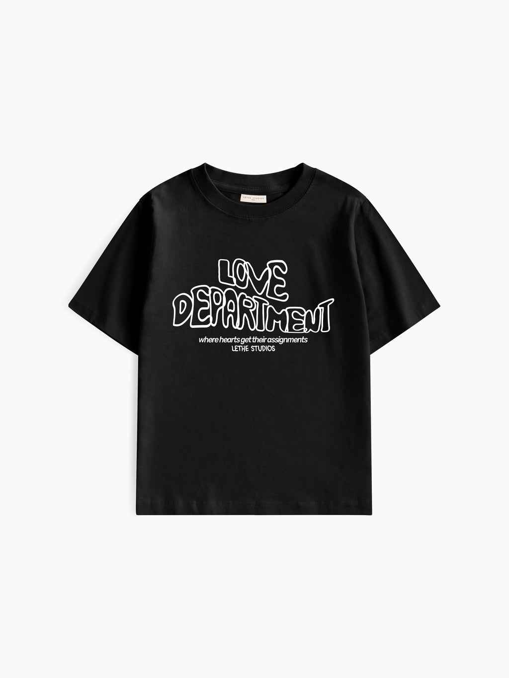 Love Department Baby Tee - Siyah - Baby Tee - Lethe Studios