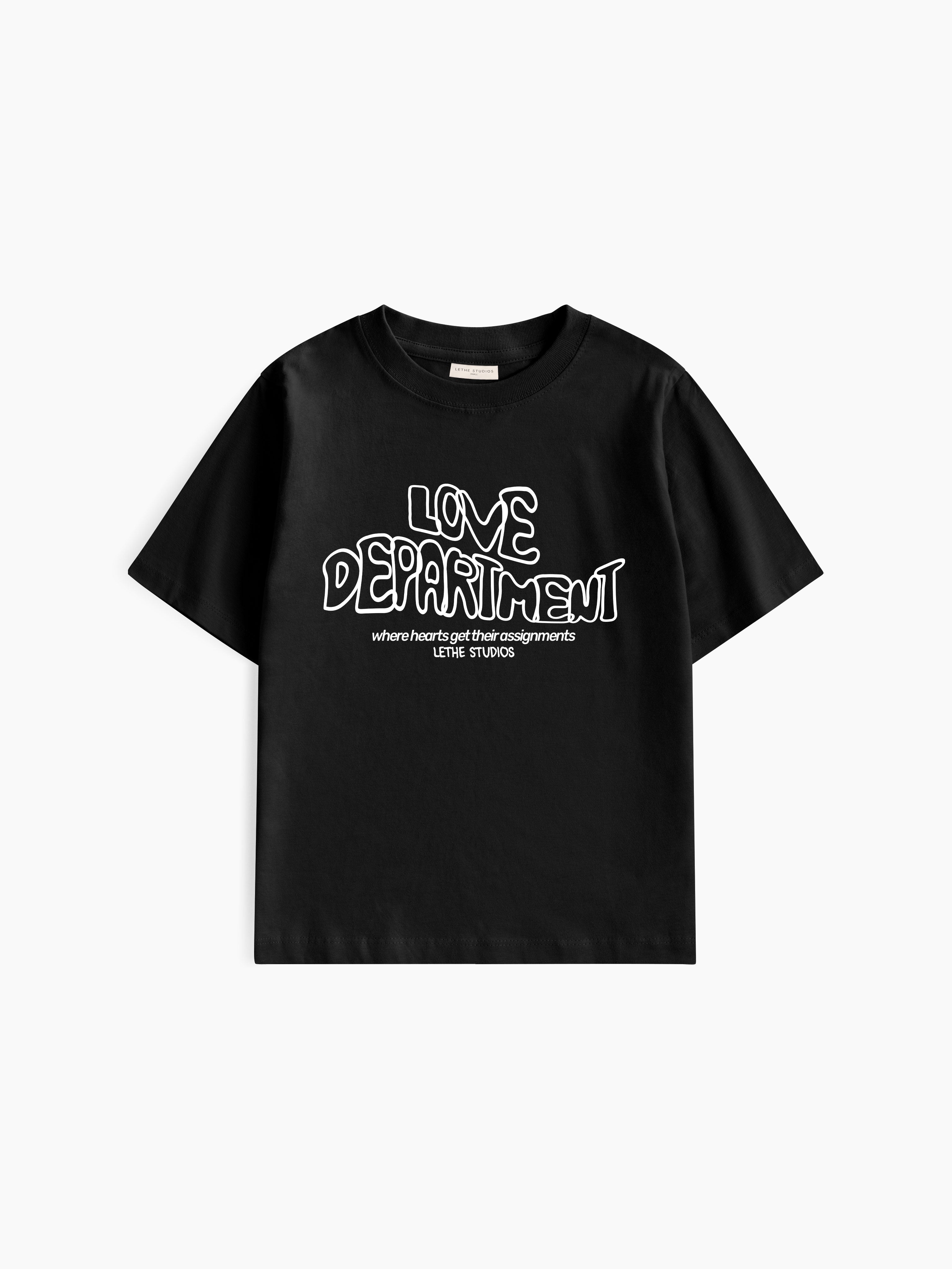 Love Department Baby Tee - Siyah - Baby Tee - Lethe Studios