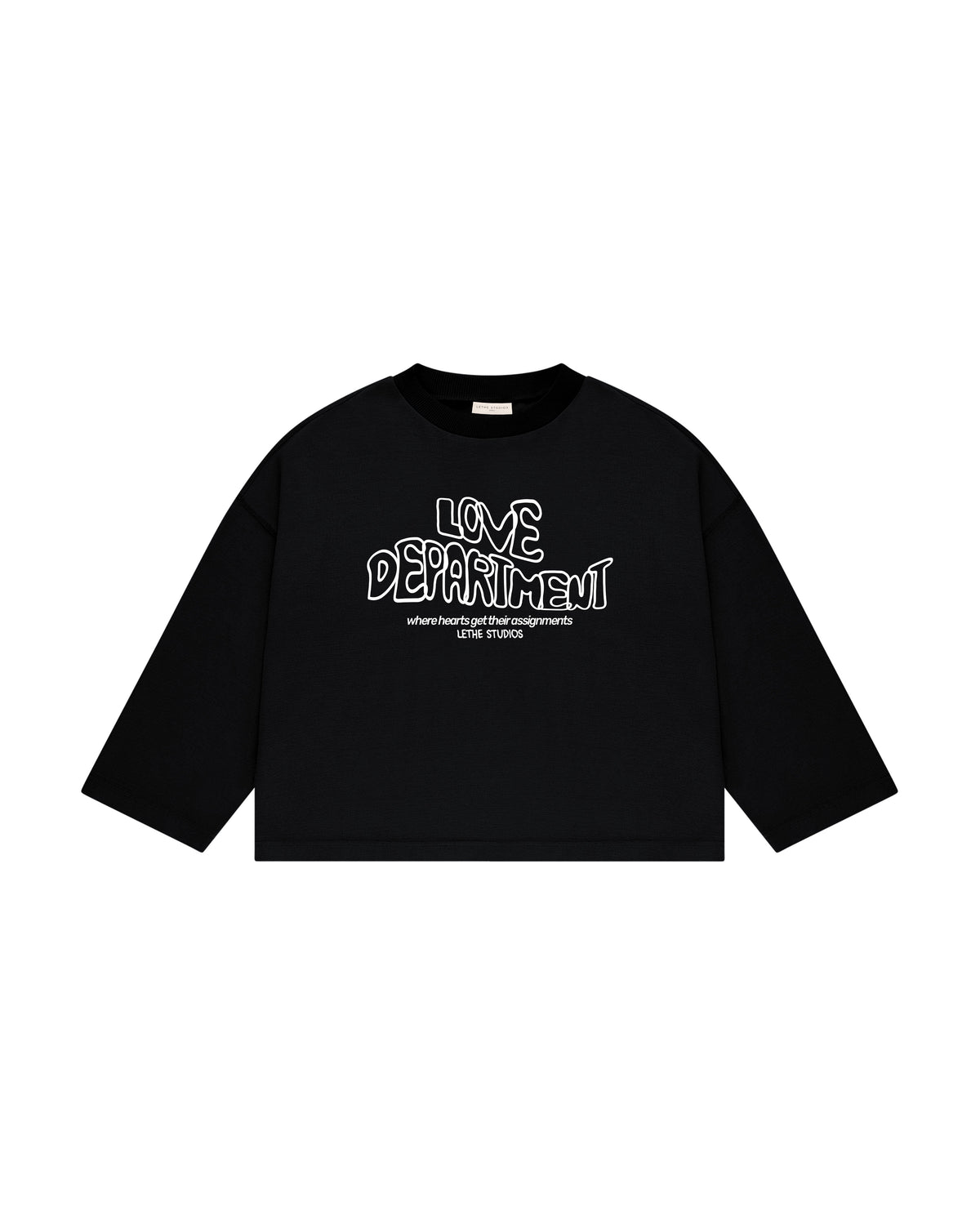 Love Department Uzun Kollu T-Shirt - Siyah - Uzun Kollu T-Shirt - Lethe Studios
