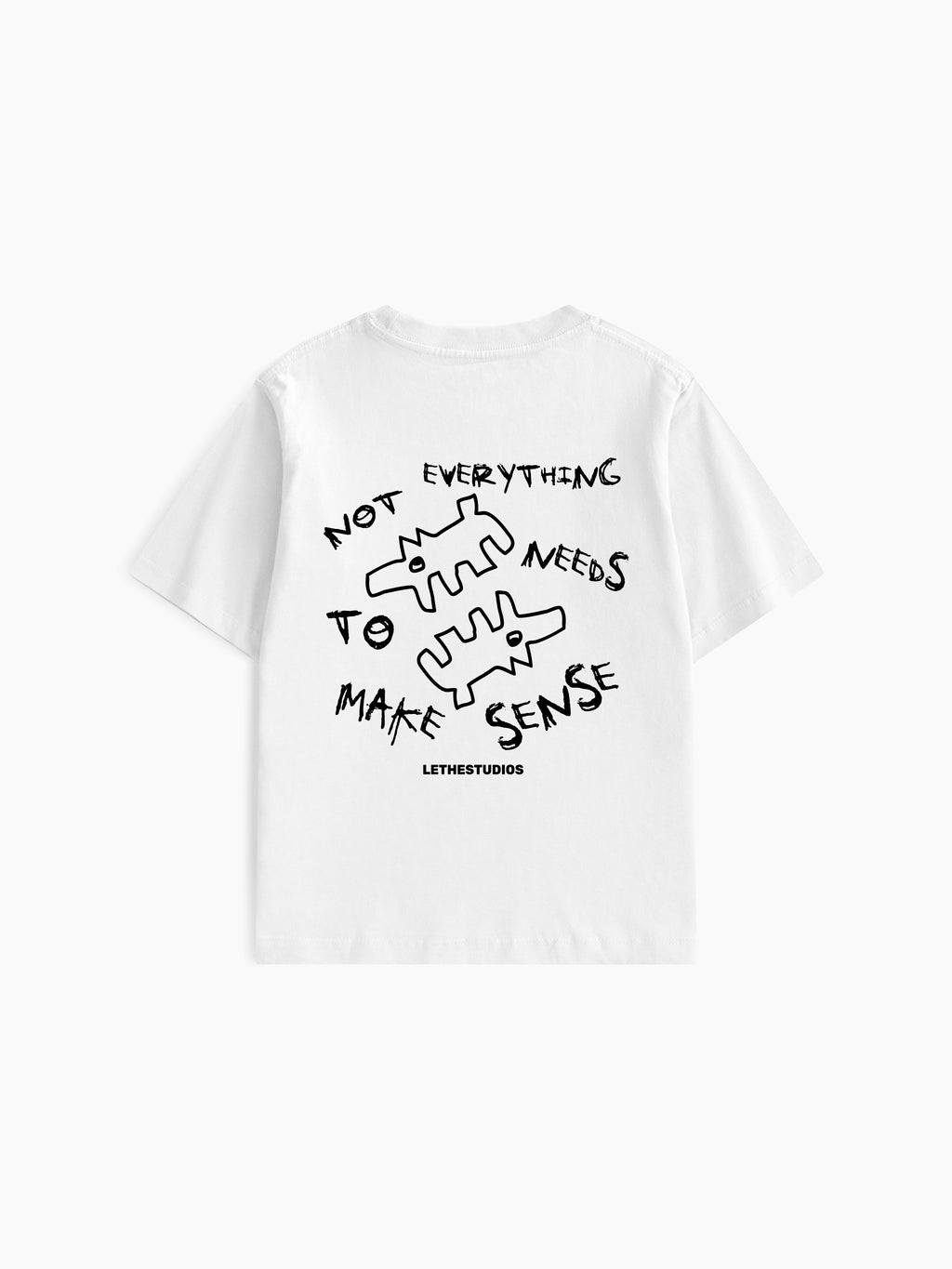 Make Sense Baby Tee - Ekru - Arka - Baby Tee - Lethe Studios