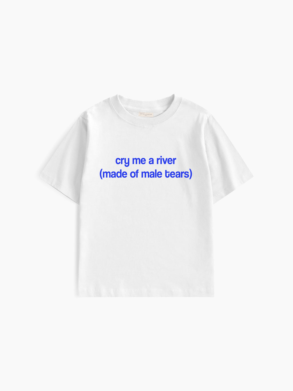 Male Tears Baby Tee - Ekru - Baby Tee - Lethe Studios