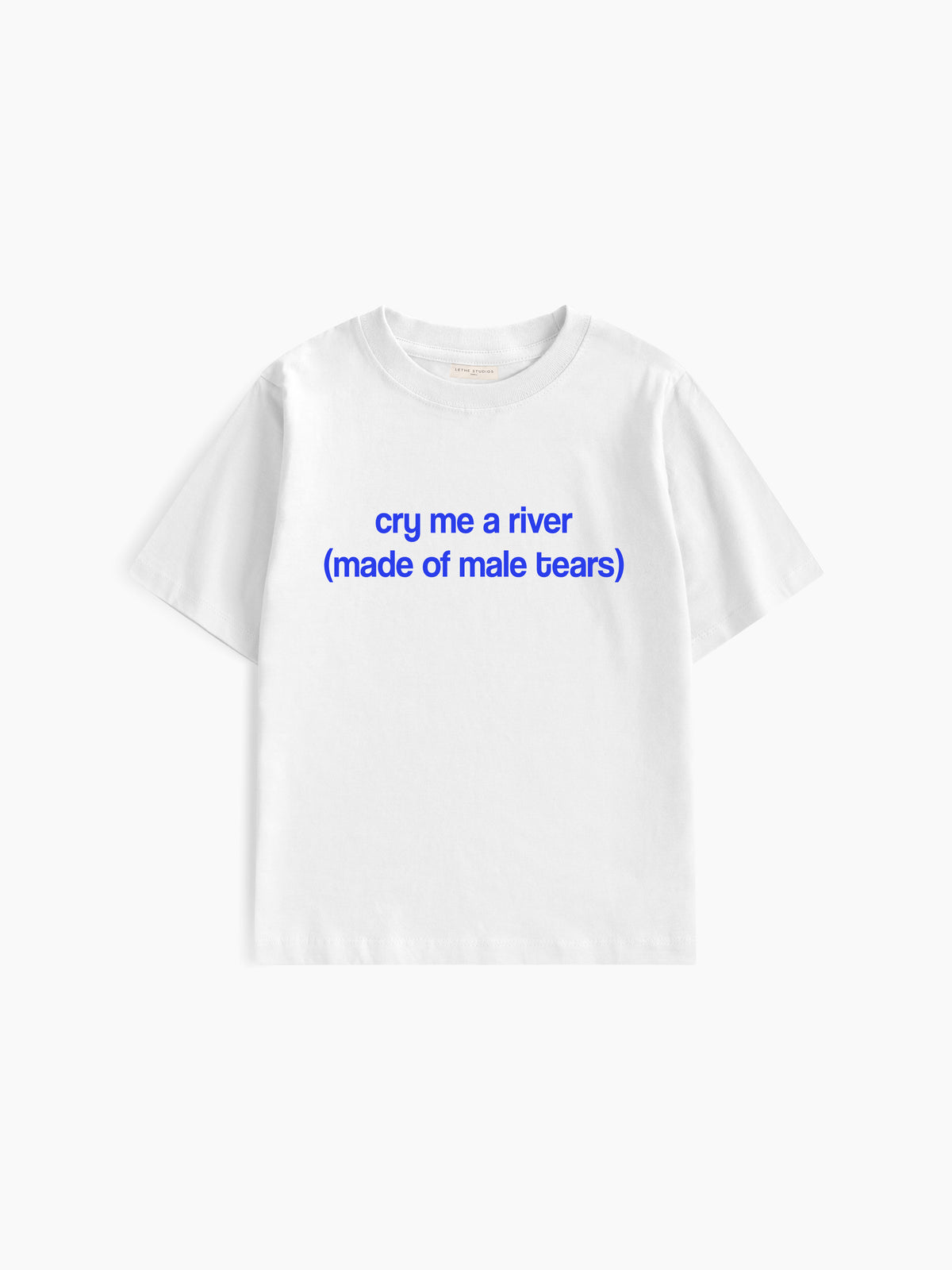 Male Tears Baby Tee - Ekru - Baby Tee - Lethe Studios