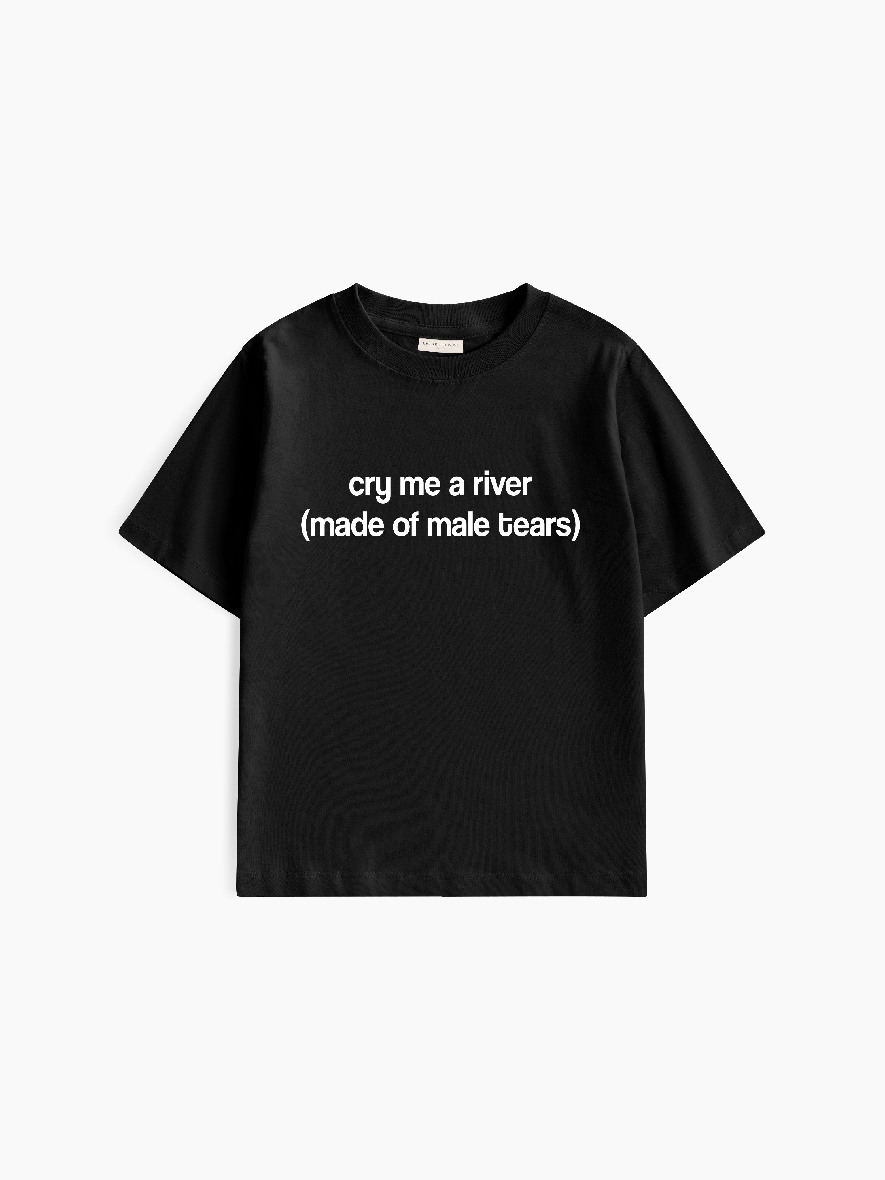 Male Tears Baby Tee - Siyah - Baby Tee - Lethe Studios