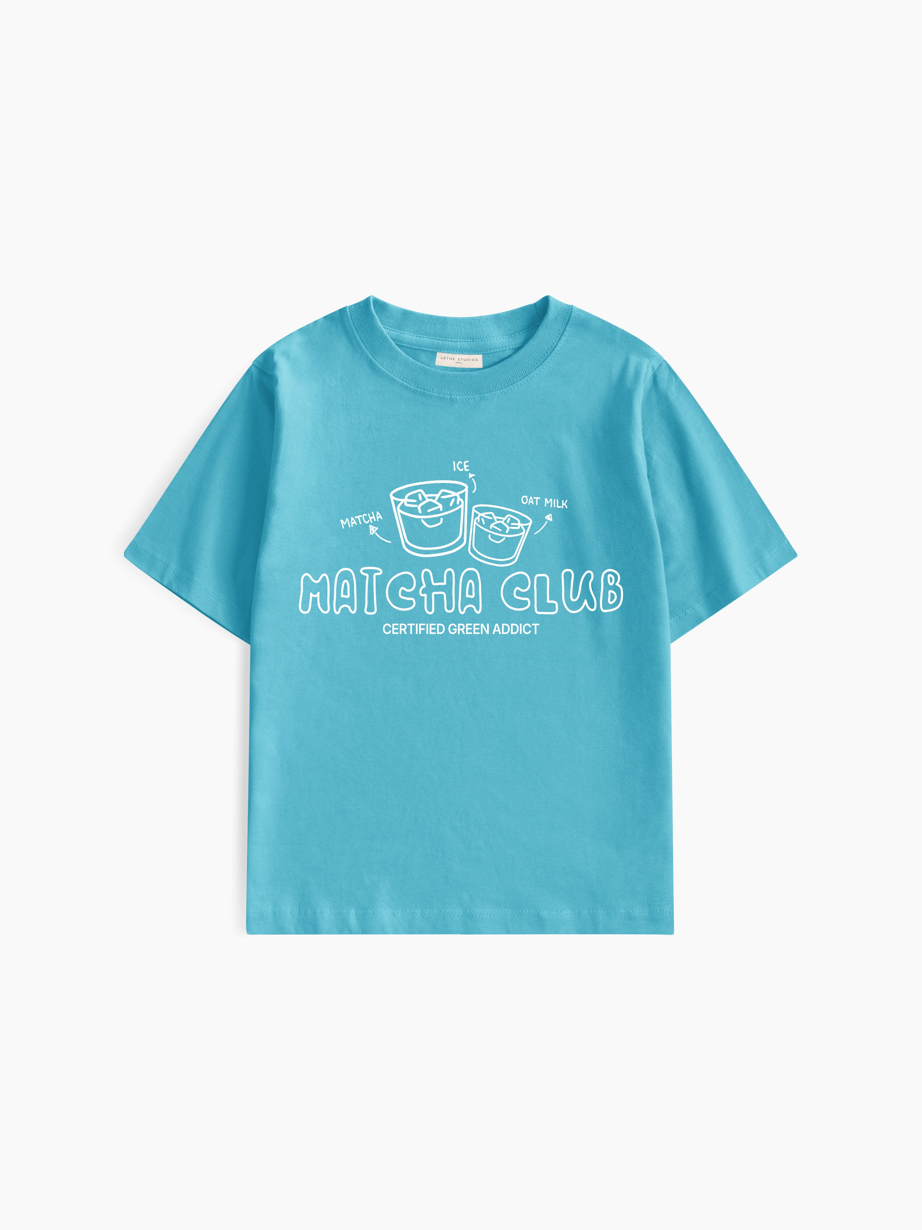 Matcha Club Baby Tee - Turkuaz - Baby Tee - Lethe Studios