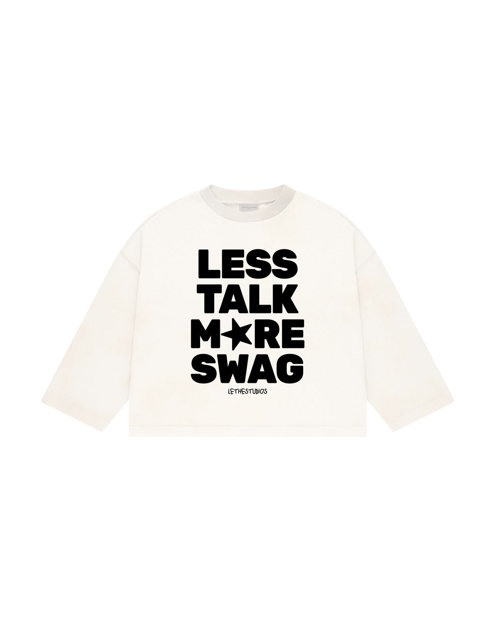 More Swag Uzun Kollu T-Shirt - Ekru - Uzun Kollu T-Shirt - Lethe Studios