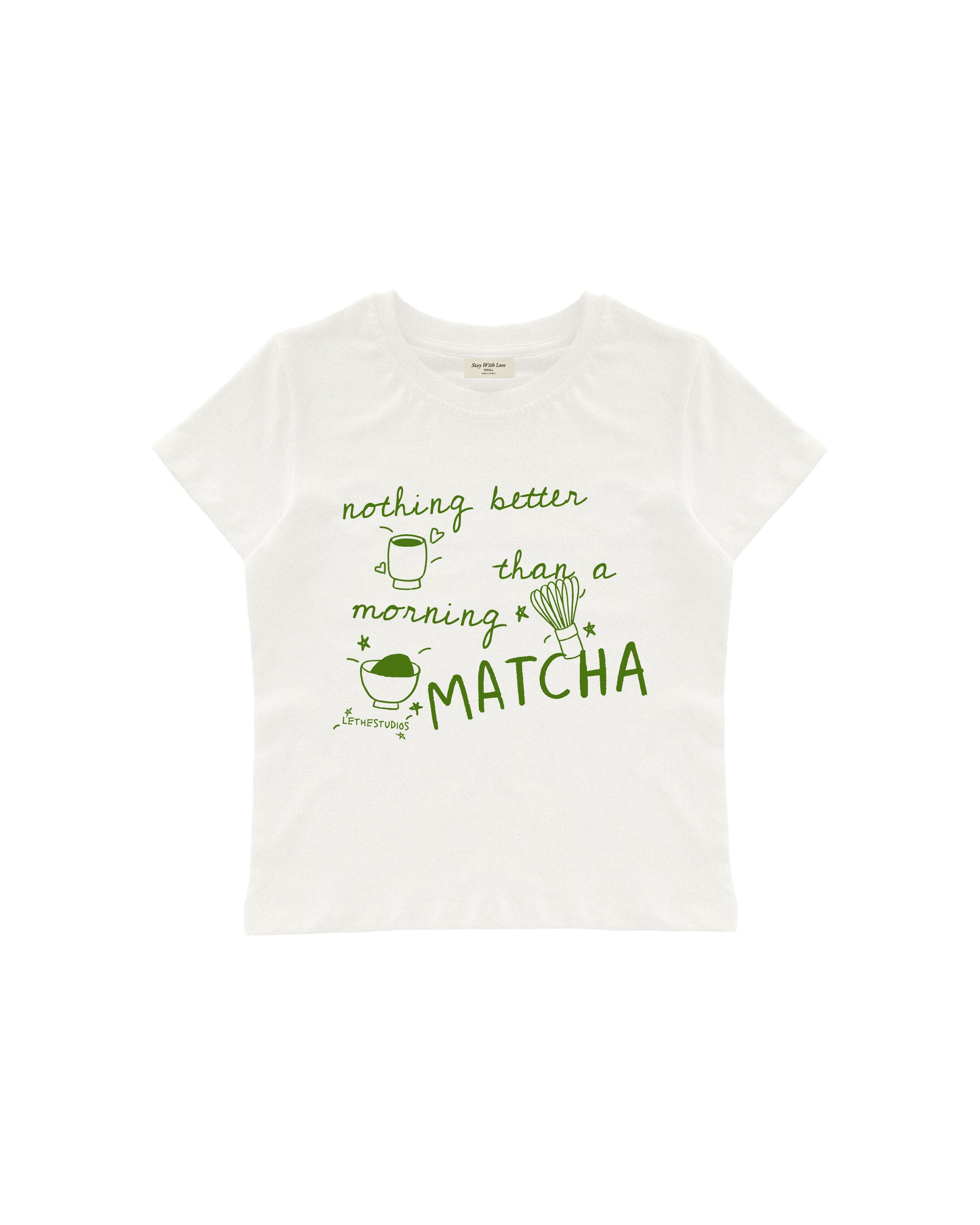 MORNING MATCHA BABY TEE