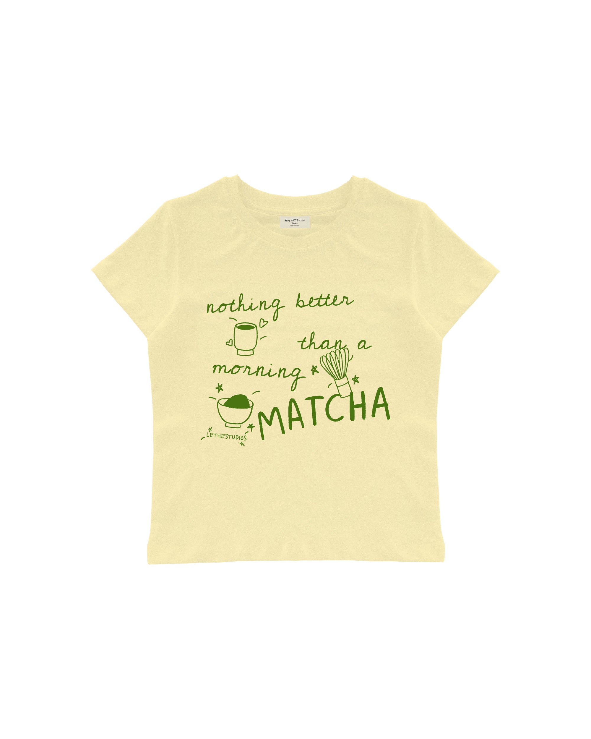 MORNING MATCHA BABY TEE