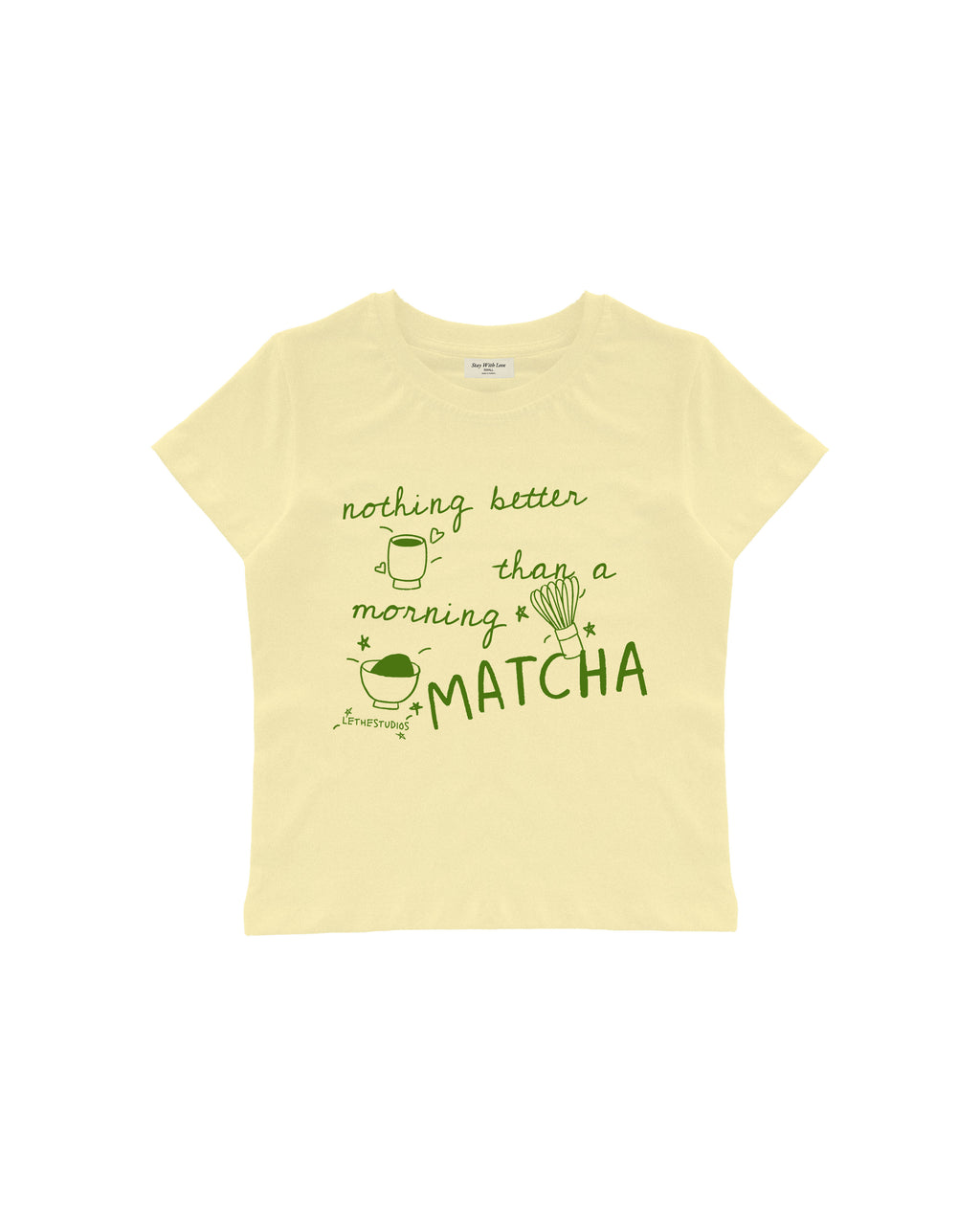 MORNING MATCHA BABY TEE