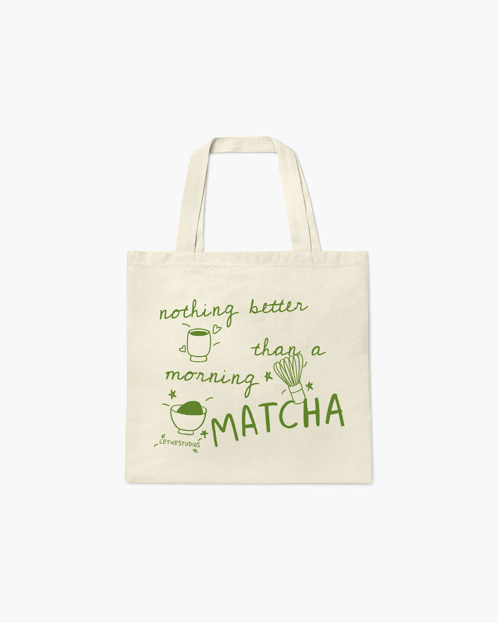 MORNING MATCHA TOTE BAG