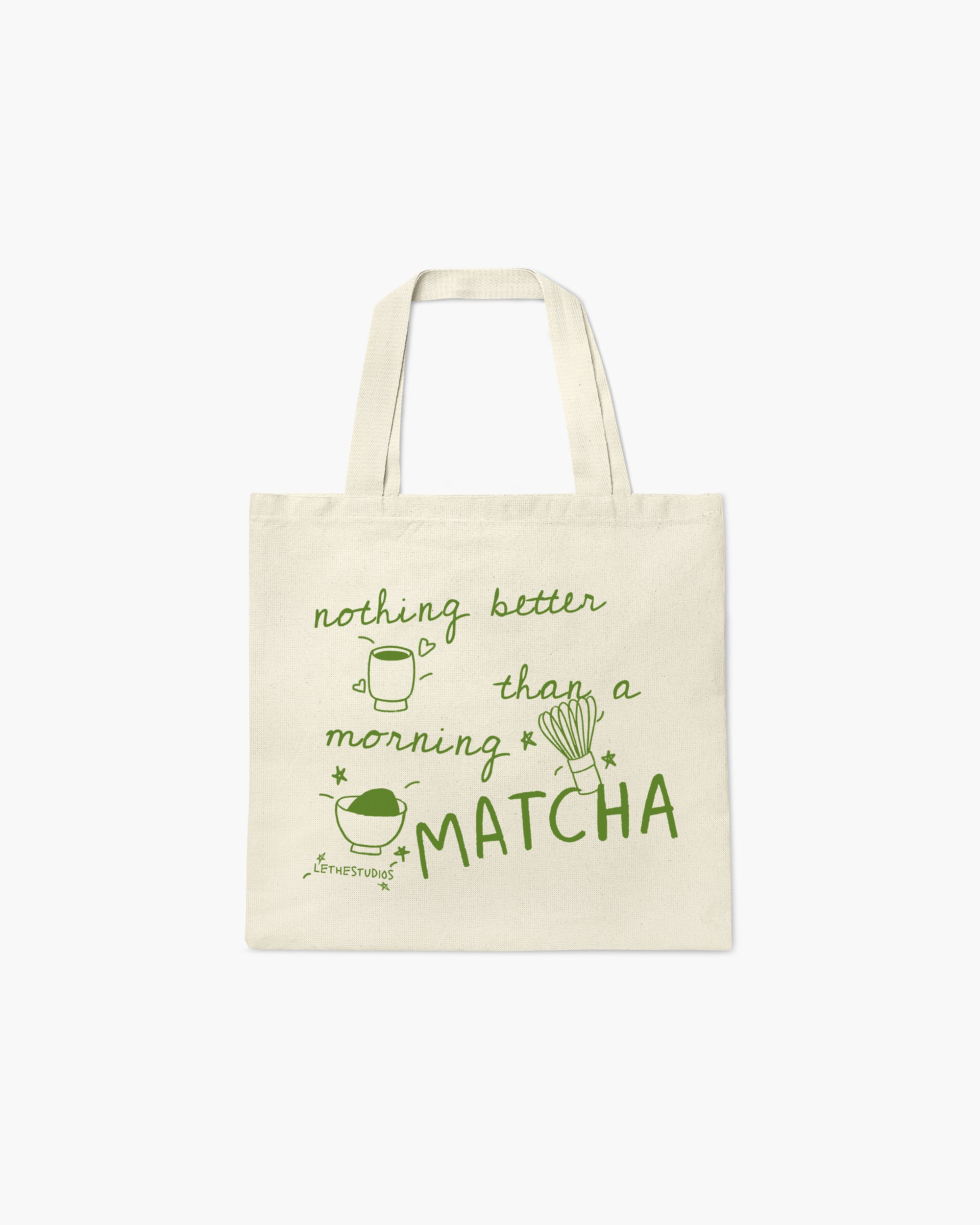 MORNING MATCHA TOTE BAG