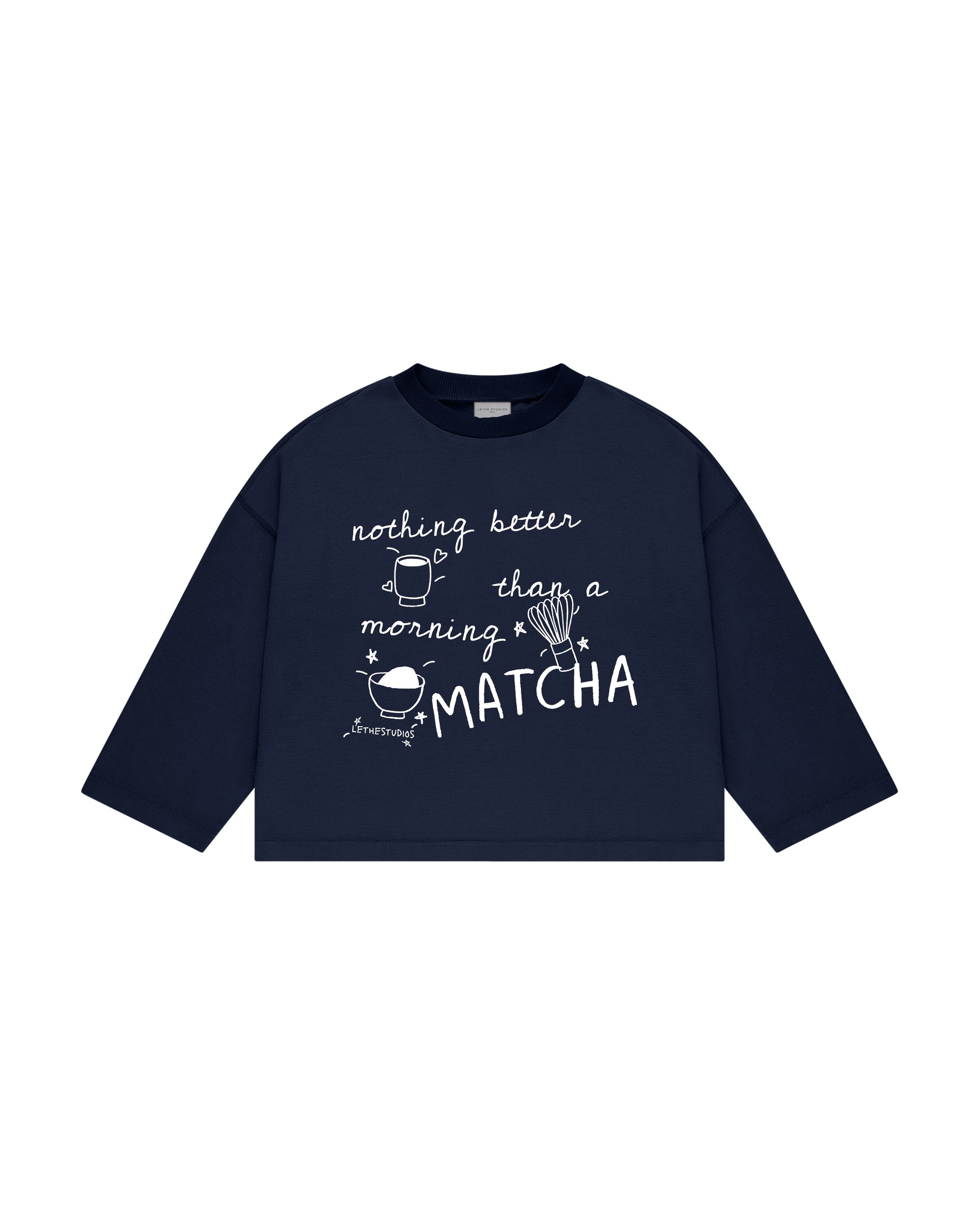 MORNING MATCHA UZUN KOLLU T-SHIRT