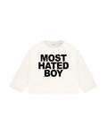 MOST HATED BOY UZUN KOLLU T-SHIRT 015 - EKRU, S-M