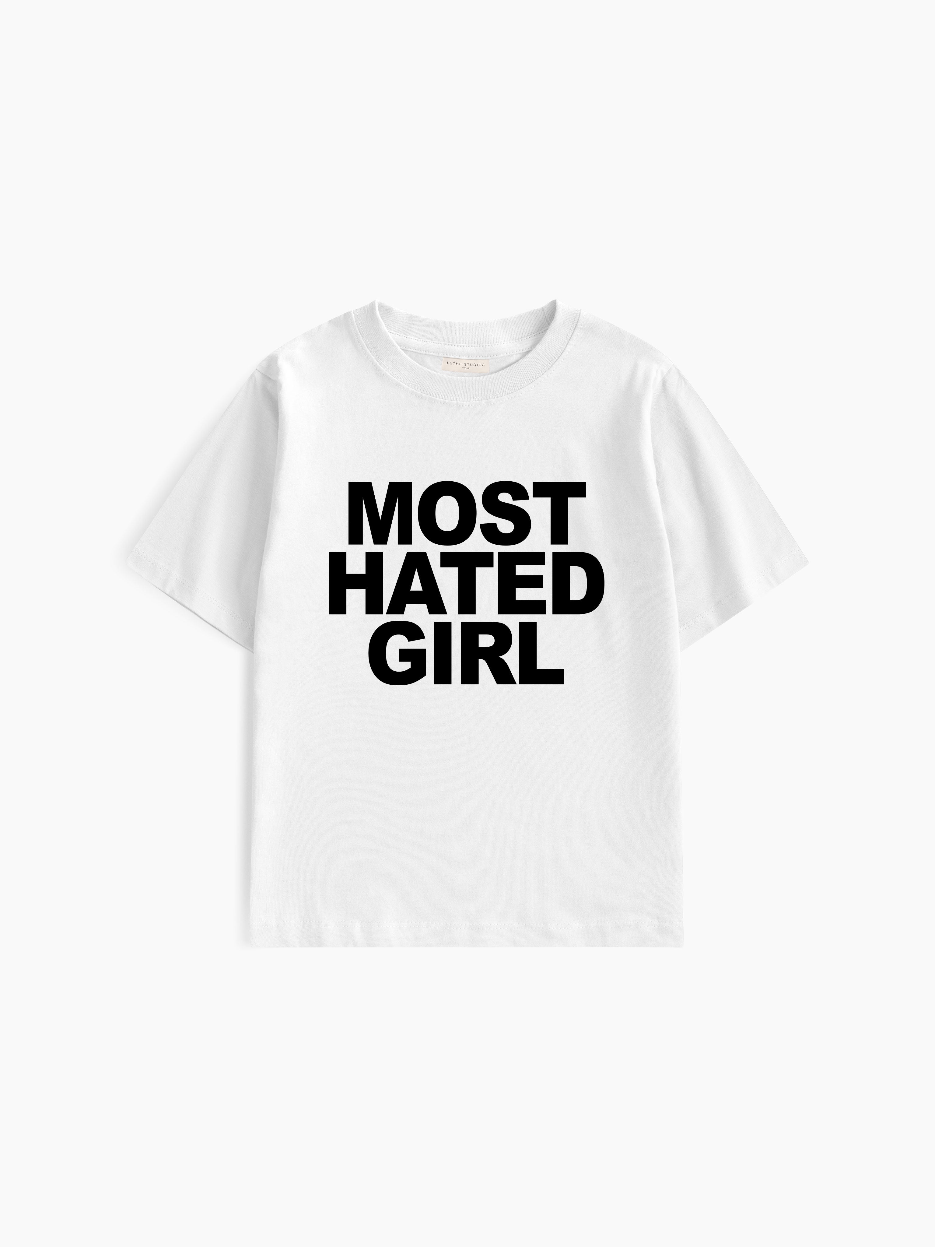 Most Hated Girl Baby Tee - Ekru - Baby Tee - Lethe Studios