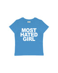 MOST HATED GIRL BABY TEE - ARŞİV SATIŞI (MAVİ - MEDIUM)