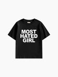 Most Hated Girl Baby Tee - Siyah - Baby Tee - Lethe Studios