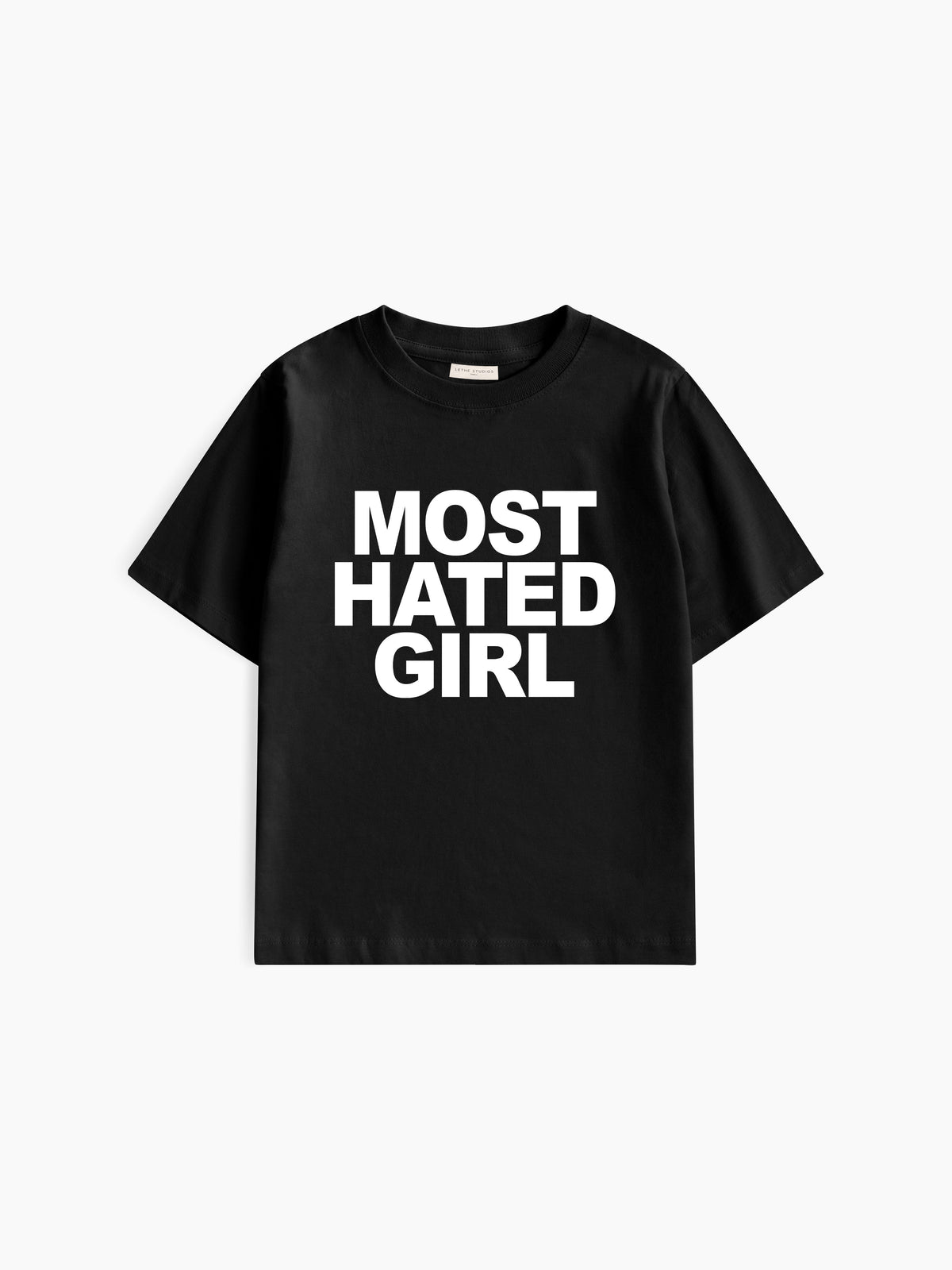 Most Hated Girl Baby Tee - Siyah - Baby Tee - Lethe Studios