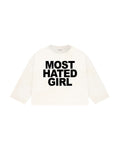 Most Hated Girl Uzun Kollu T-Shirt - Ekru - Uzun Kollu T-Shirt - Lethe Studios