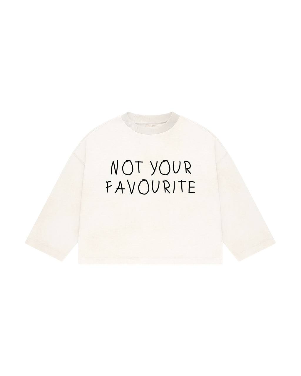 Not Your Favourite Uzun Kollu T-Shirt - Ekru - Uzun Kollu T-Shirt - Lethe Studios