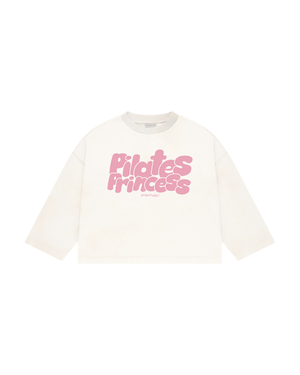 Pilates Princess Uzun Kollu T-Shirt - Ekru - Uzun Kollu T-Shirt - Lethe Studios