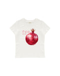POMEGRANATE BABY TEE - Ekru - Baby Tee - Lethe Studios