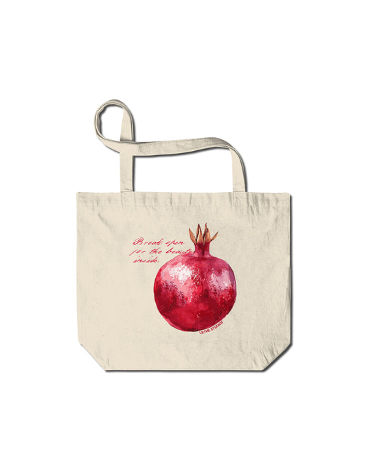 POMEGRANATE TOTE BAG