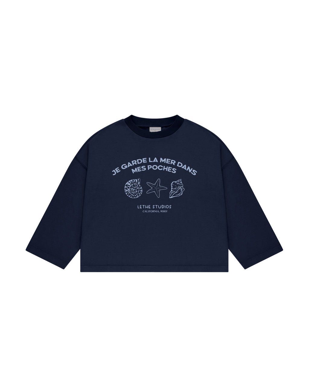 REVES MARINS UZUN KOLLU T-SHIRT