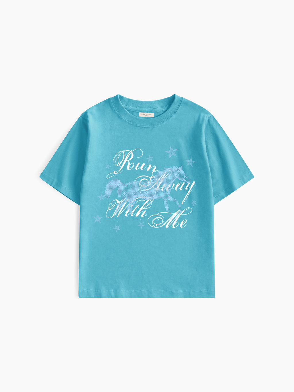 Run Away Baby Tee - Turkuaz - Baby Tee - Lethe Studios
