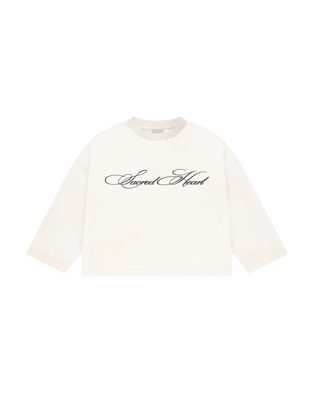 Sacred Heart Uzun Kollu T-Shirt - Ekru - Uzun Kollu T-Shirt - Lethe Studios