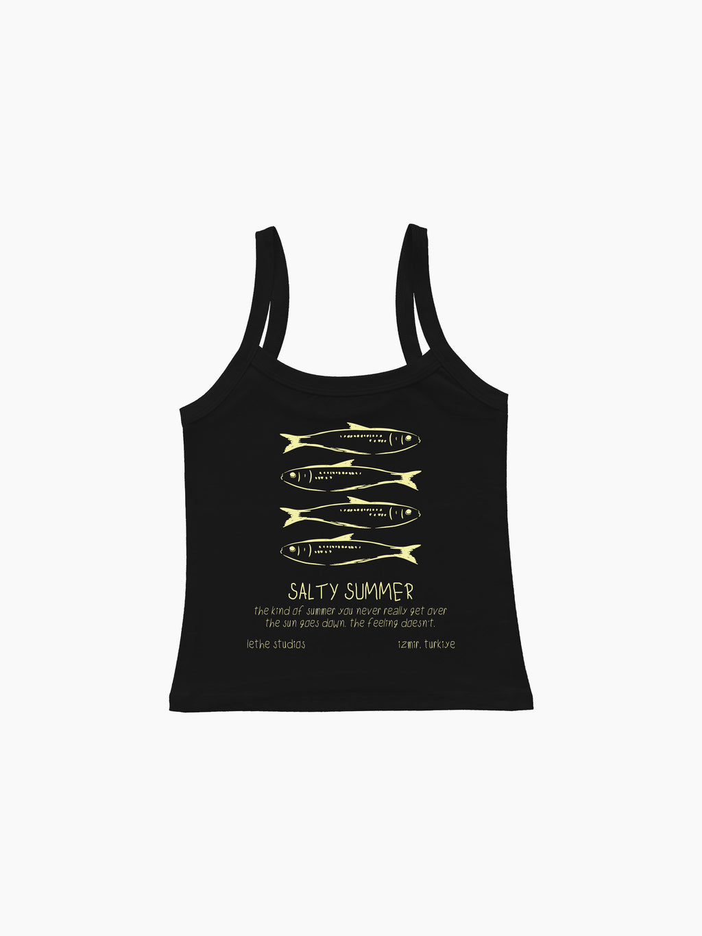 Salty Summer Askılı Bluz - Siyah - Askılı Bluz - Lethe Studios