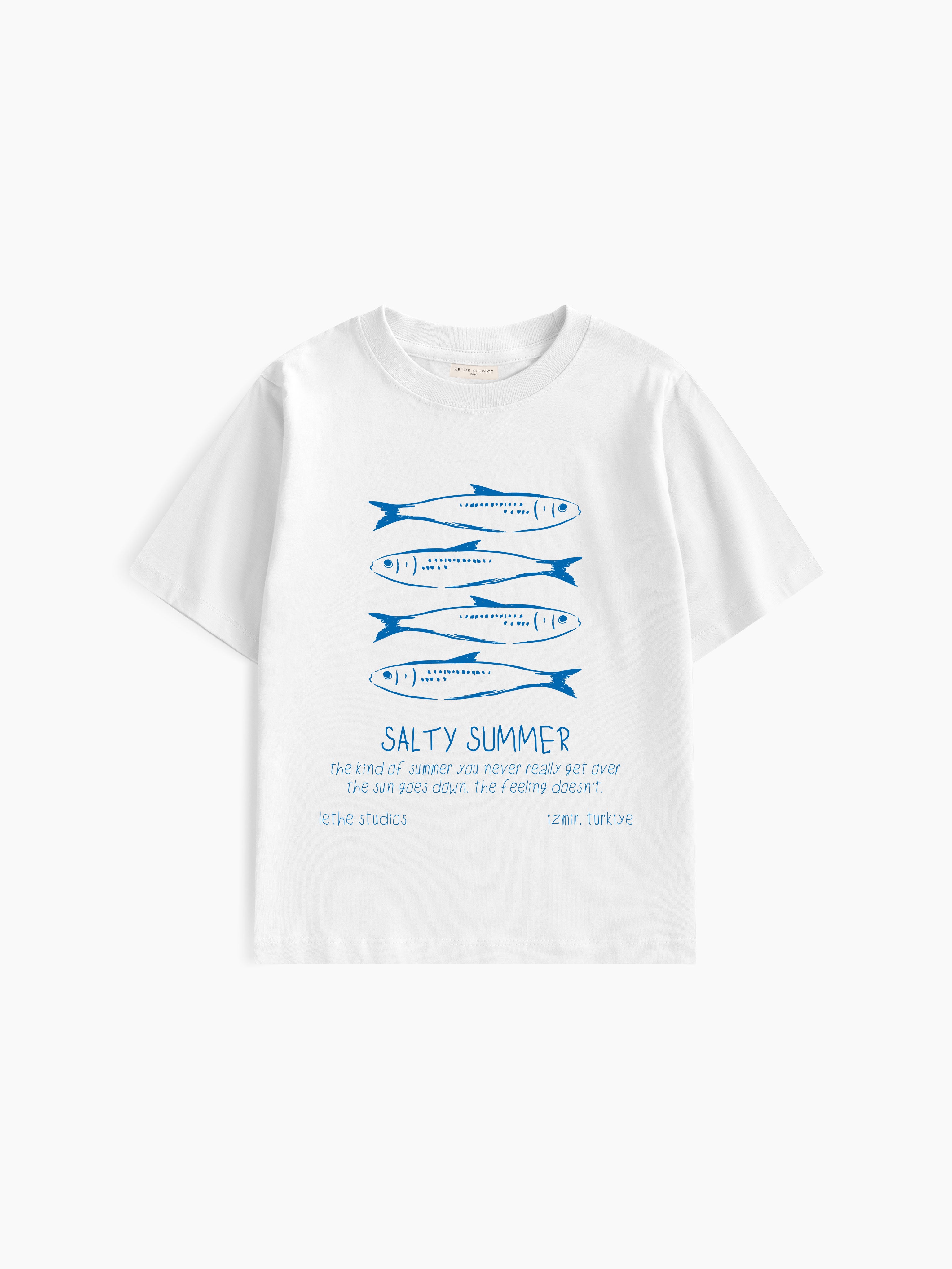Salty Summer Baby Tee - Ekru - Baby Tee - Lethe Studios