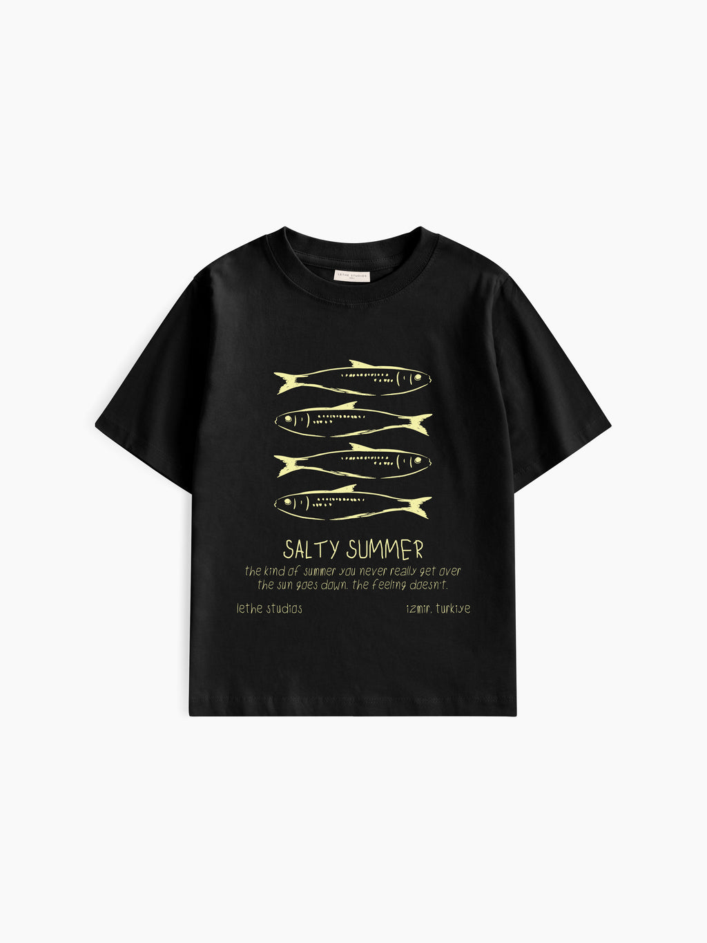 Salty Summer Baby Tee - Siyah - Baby Tee - Lethe Studios