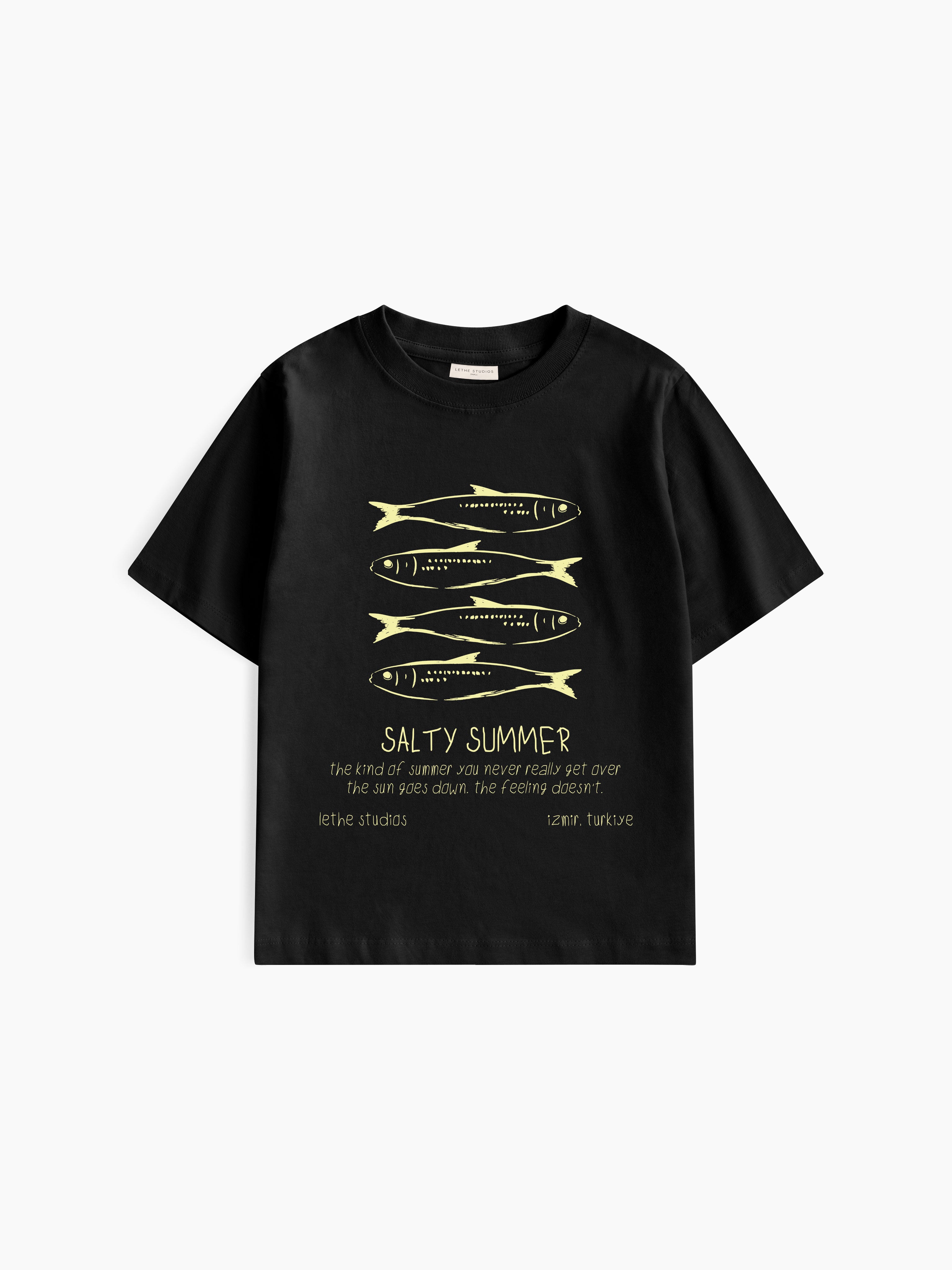 Salty Summer Baby Tee - Siyah - Baby Tee - Lethe Studios