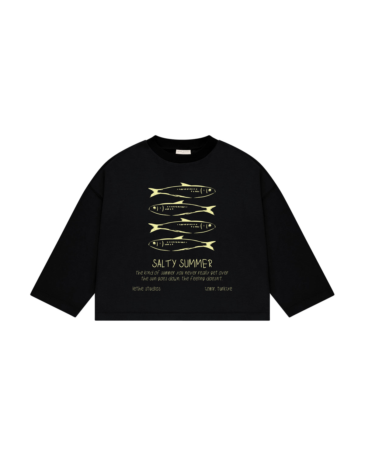 Salty Summer Uzun Kollu T-Shirt - Siyah - Uzun Kollu T-Shirt - Lethe Studios