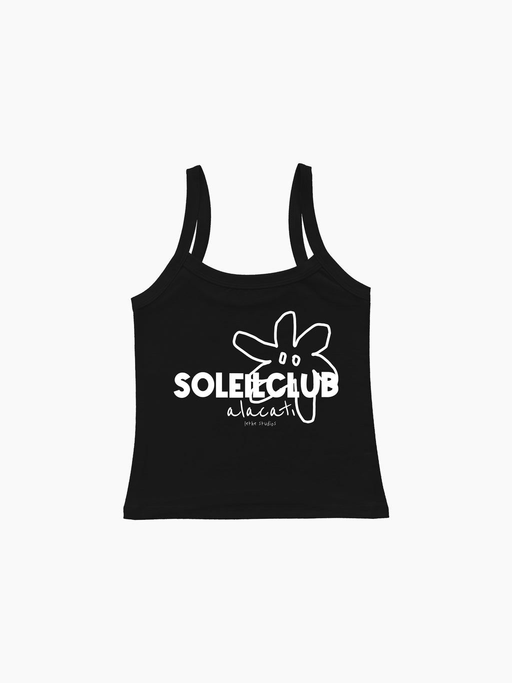 Soleil Club - Alaçatı Askılı Bluz - Siyah - Askılı Bluz - Lethe Studios