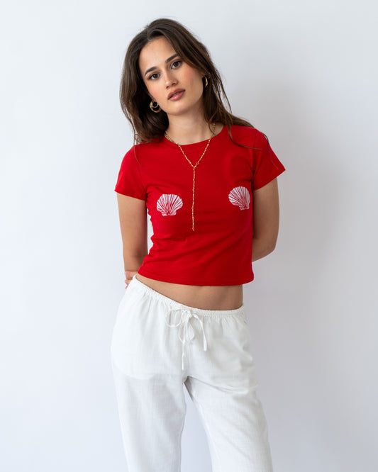 SHELL ME MORE BABY TEE