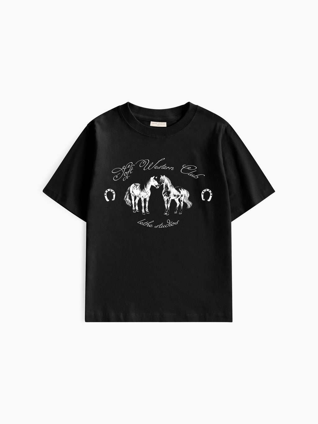 Soft Western Club Baby Tee - Siyah - Baby Tee - Lethe Studios