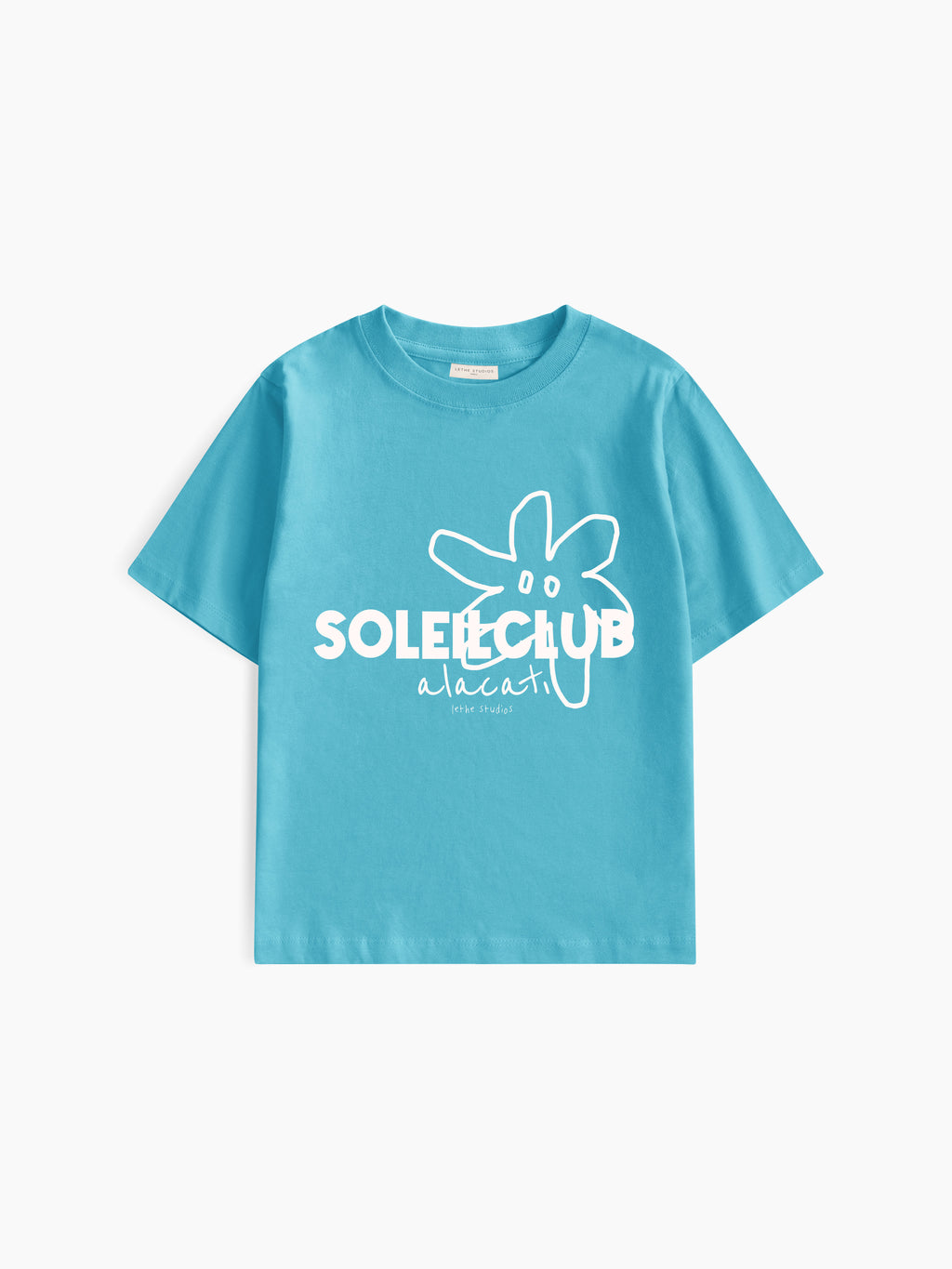 Soleil Club - Alaçatı Baby Tee - Turkuaz - Baby Tee - Lethe Studios