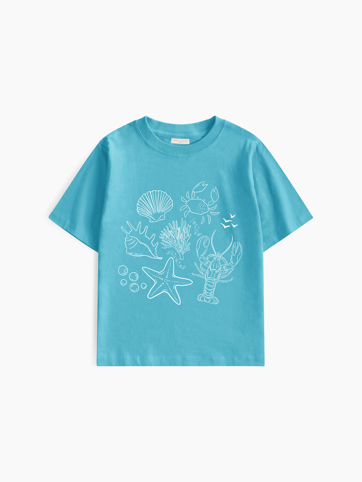 Soleil Club Baby Tee - Turkuaz - Baby Tee - Lethe Studios