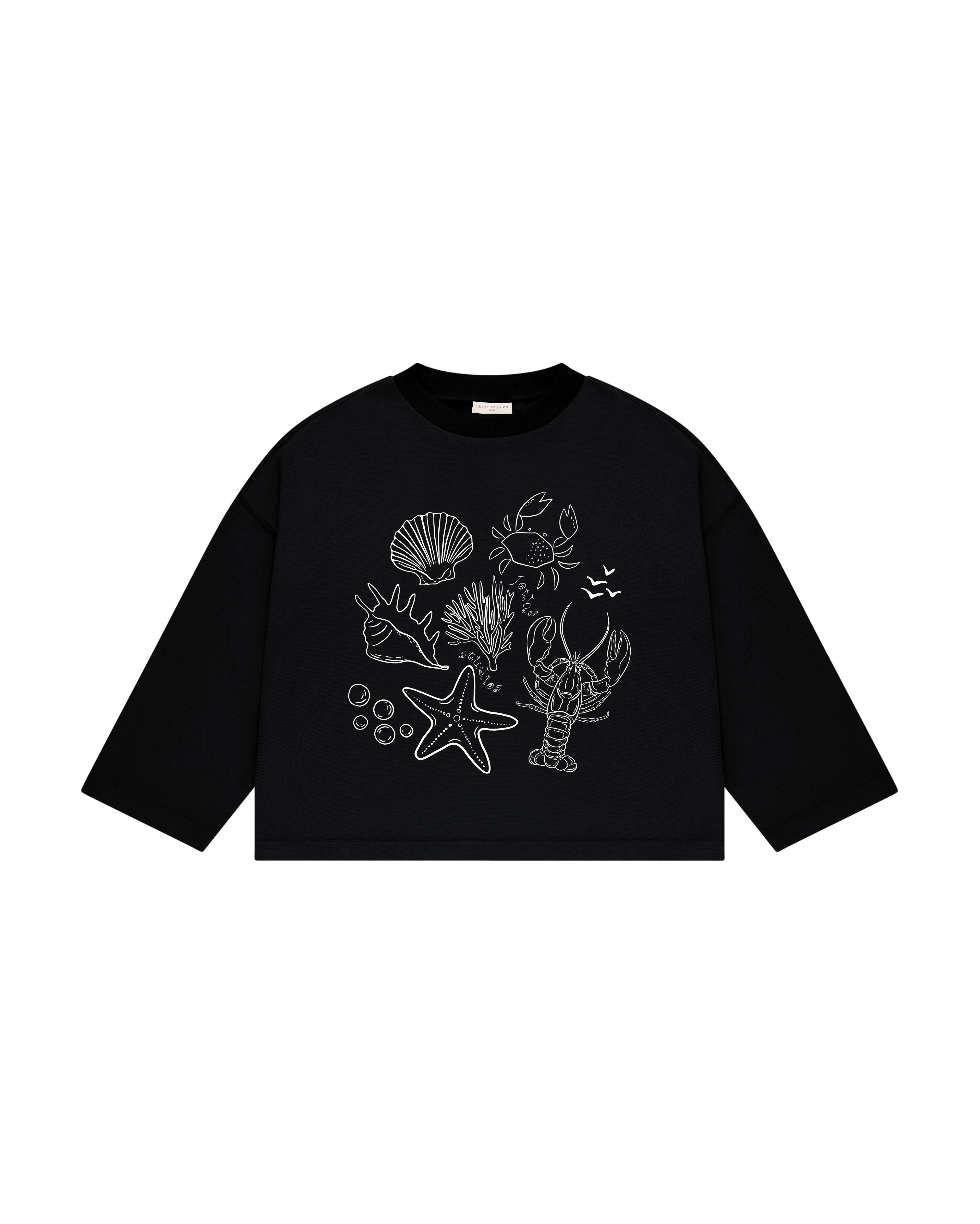 Soleil Club Uzun Kollu T-Shirt - Siyah - Uzun Kollu T-Shirt - Lethe Studios