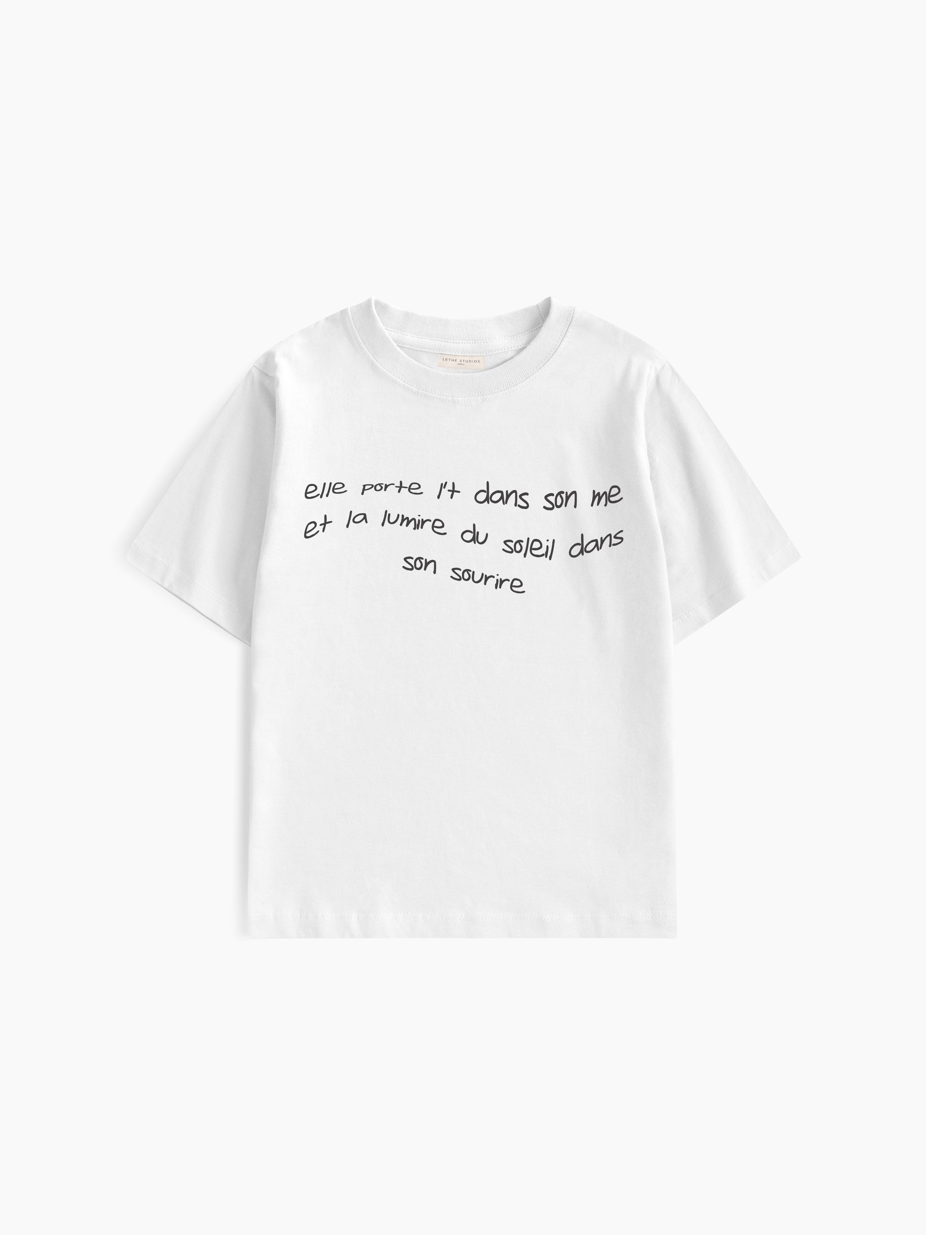 Soleil Interieur Baby Tee - Ekru - Baby Tee - Lethe Studios